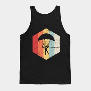 Retro 70s Skydiving Parachute Icon Tank Top